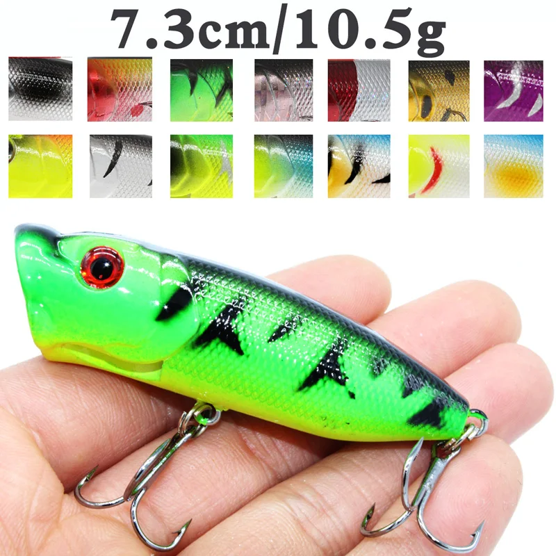 

1PCS Minnow Fishing Lure 73mm 11g Topwater Hard Bait Wobbler Jig Bait Crankbait Carp Striped bass Pesca Fishing tackle SwimBait