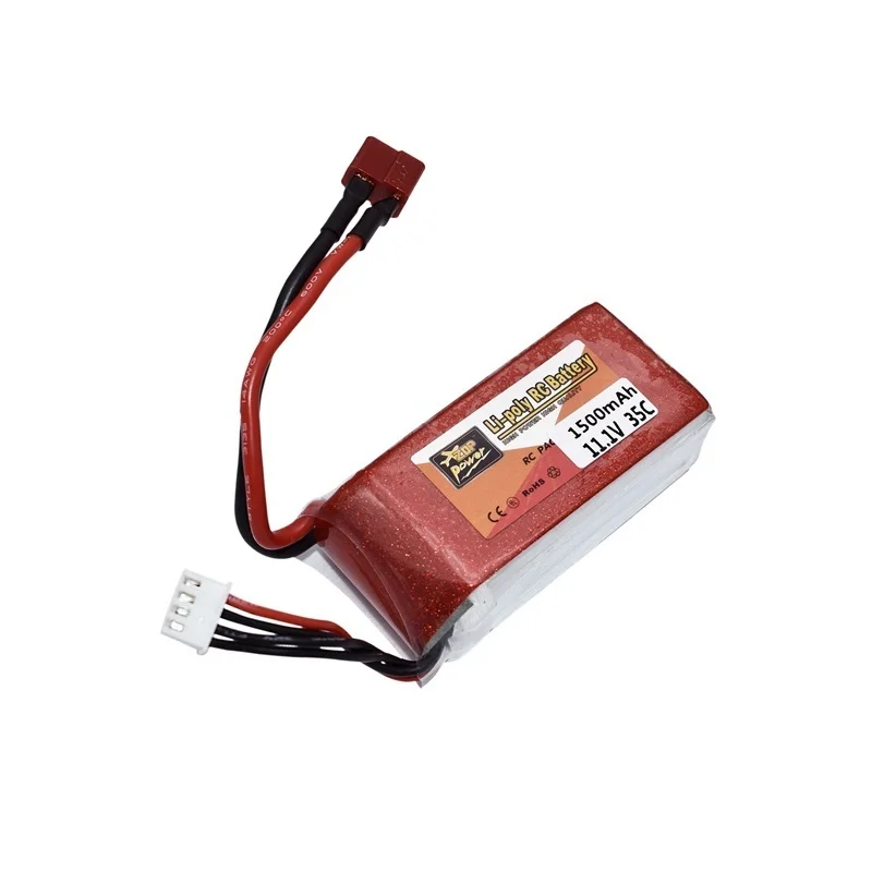 ZOP Power 11.1V 1500mAh Lipo Battery For RC Helicopter Toys Car Boats Drone Parts 3s battery 11.1v Rechargeable Battery 1PCS