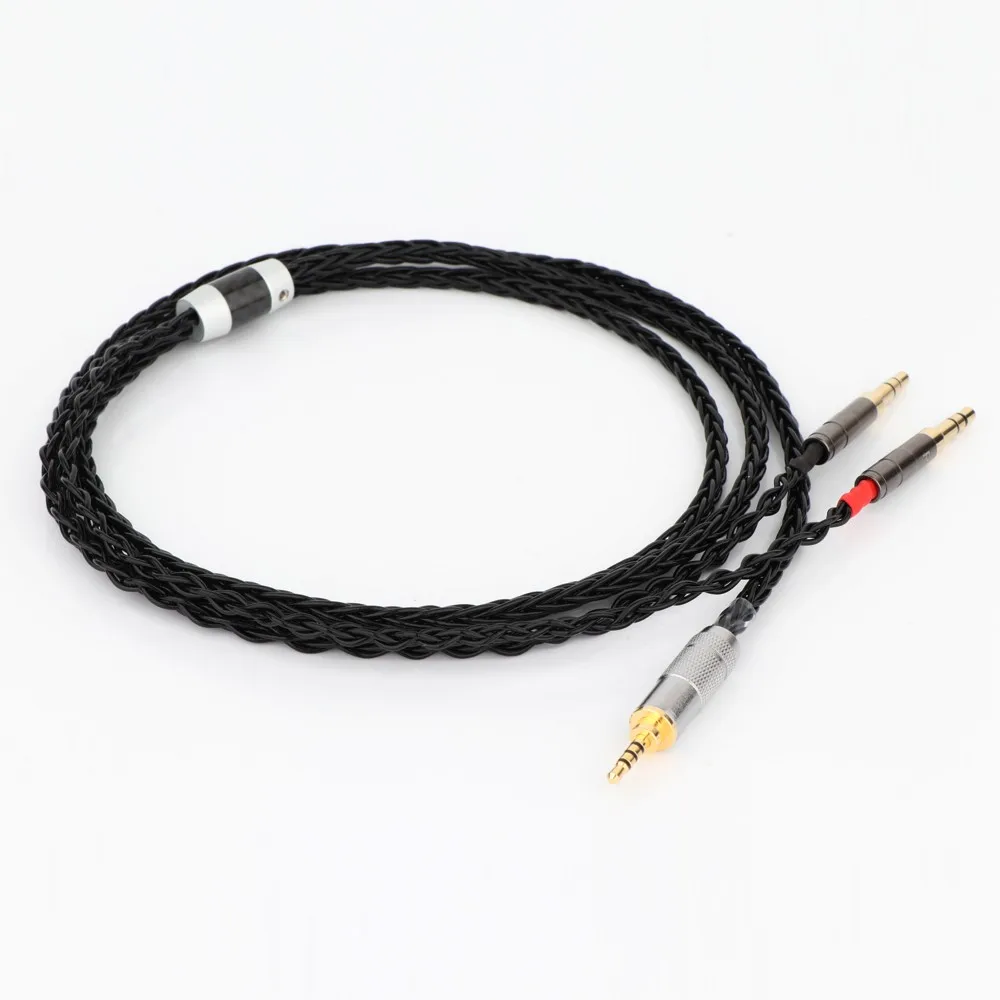8-жильный посеребренный кабель для наушников Denon AH-D600 D7100 Hifiman Sundara Ananda HE1000se HE6se he400