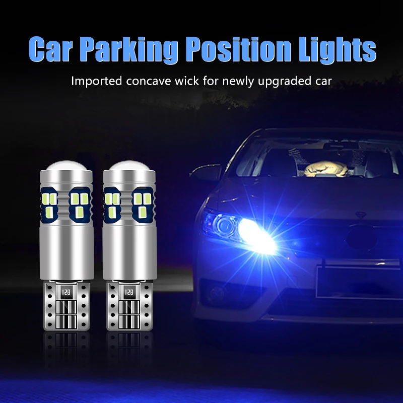 For Peugeot 308 408 206 406 508 307 3008 4007 5008 2pcs W5W T10 LED Bulbs Car Parking Position Lights Width Lamps Accessories