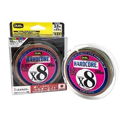 DUEL FISHING LINES HARDCORE X8 Strands Ultra PE Braid Lure Wire raft fishing Ocea Fishing Line multi color sea bass 200m 300m