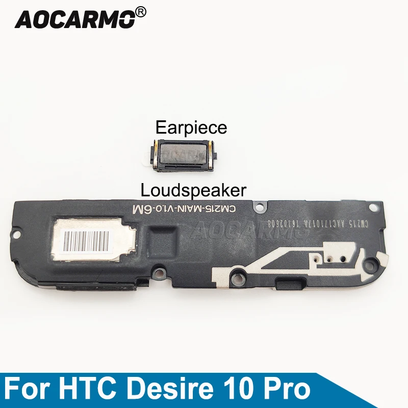 

Aocarmo Top Earpiece Ear Speaker Bottom Loudspeaker Buzzer Ringer For HTC Desire 10 Pro D10w Replacement Part