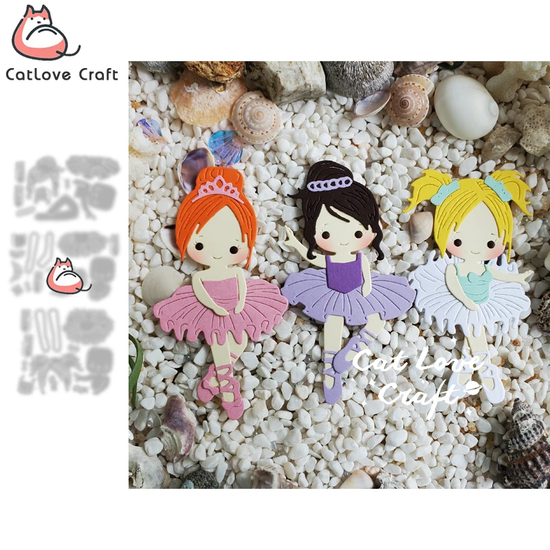 Catlove Ballerina Series Metal Cutting Dies Scrapbooking Mold Stencil Die Cuts Card Making DIY Craft Embossing New Dies For 2021