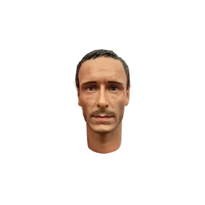 

1/6Scale Head Carving Wan Ciwang Michael Fassbinder French Shark Male ModelPVC Long Neck Suitable 12Inch Action Figure Body Doll