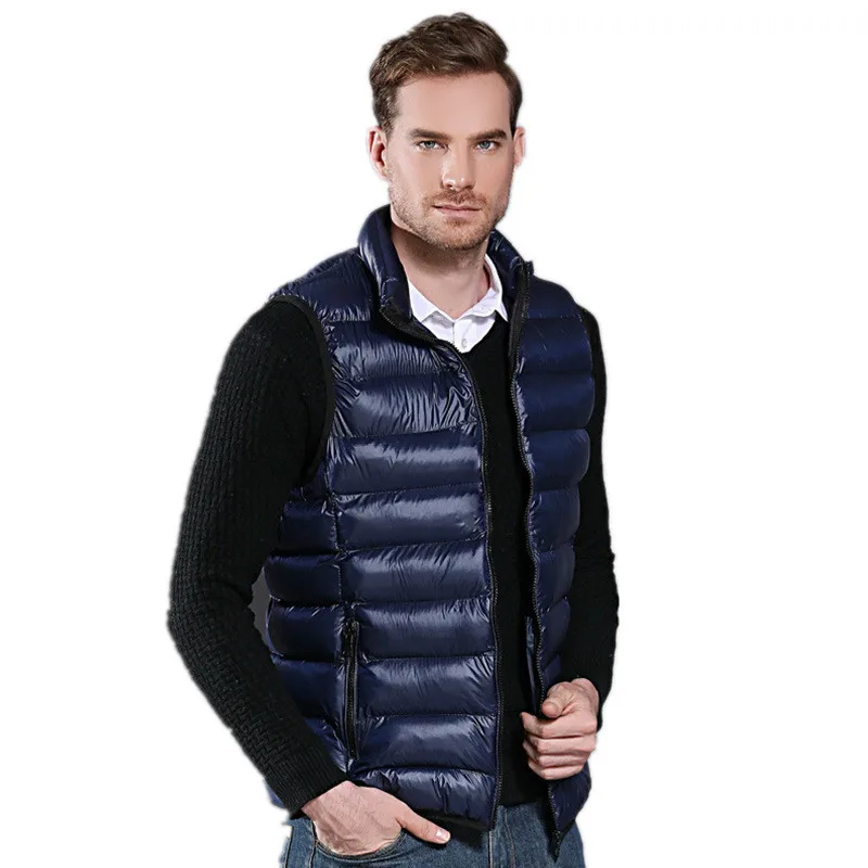 AYUNSUIE herbst Winter Jacke Männer Weste Ärmellose Jacke Taille Mantel für Männer Koreanische Plus Größe Chalecos Para Hombre YY136 KJ2685