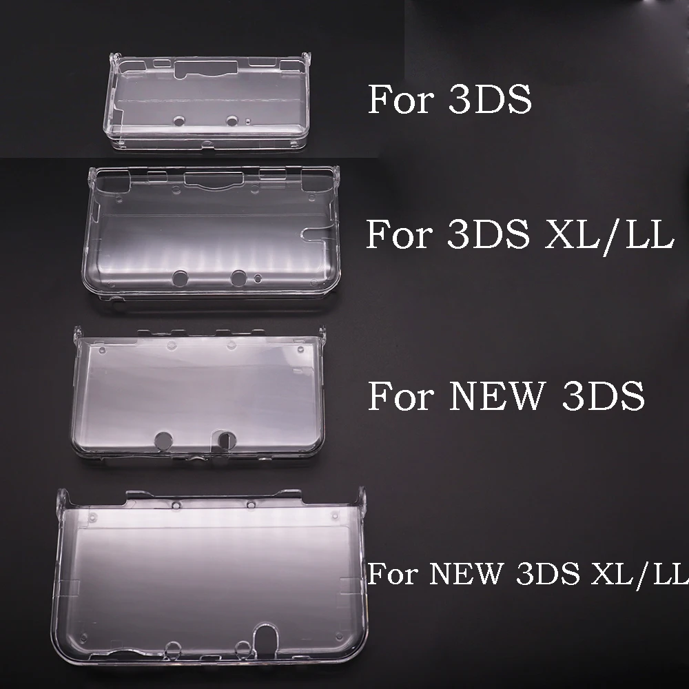 TingDong Plastic Clear Crystal Protective Hard Shell Skin Transparent Case Cover For New 3DS / 3DS XL LL  Console &Game