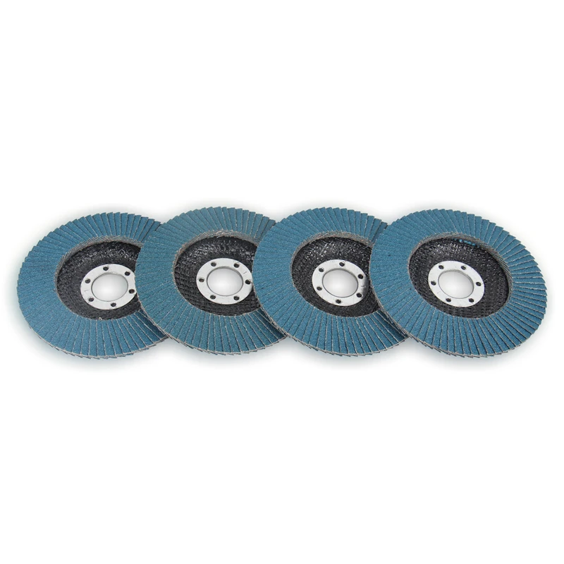Gratis Pengiriman Flap Disc 115/125Mm Angle Grinder Sanding Disc 40/60/80/120 Grit Grinding Wheel Blades untuk Besi Baja Tahan Karat