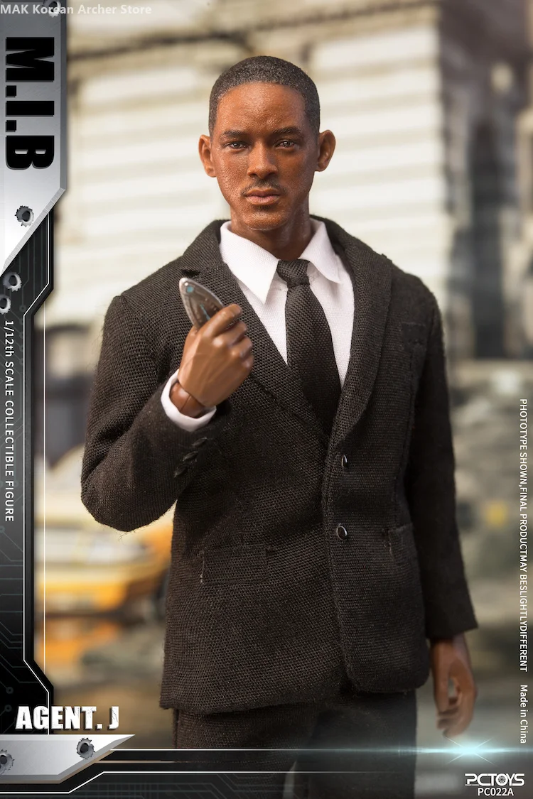 PCTOYS PC022 1/12 Black Agent Detective J/K 6