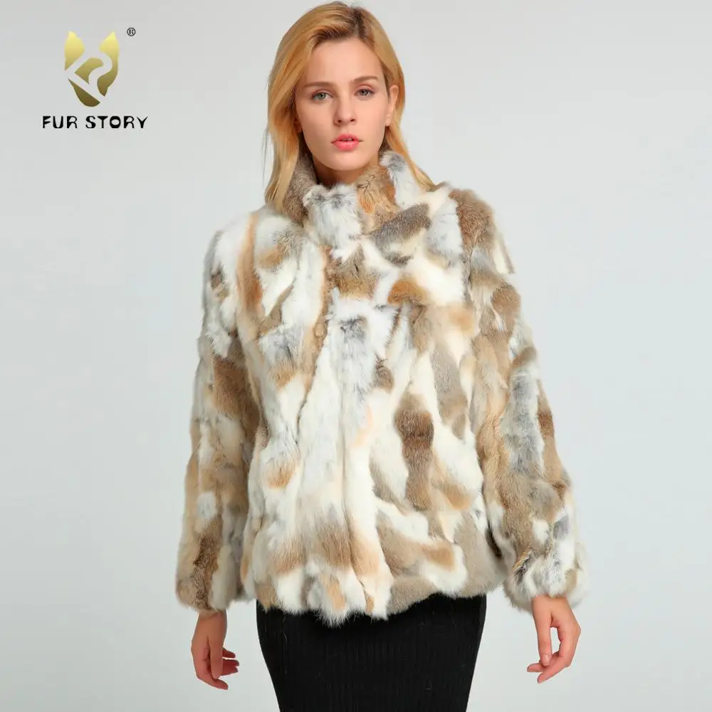 Women\'s coats Real Rabbit Fur Coat Winter Real Fur Jacket Color Optional women jacket womens spring jackets Fur Story FS151249