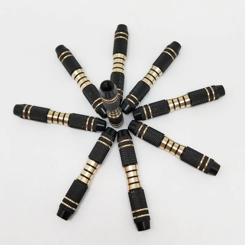 3pcs 16 Grams Copper Dart Barrels Replacement Shafts Grip Black For Soft Tip Dart And Steel Tip Darts Play Accessories