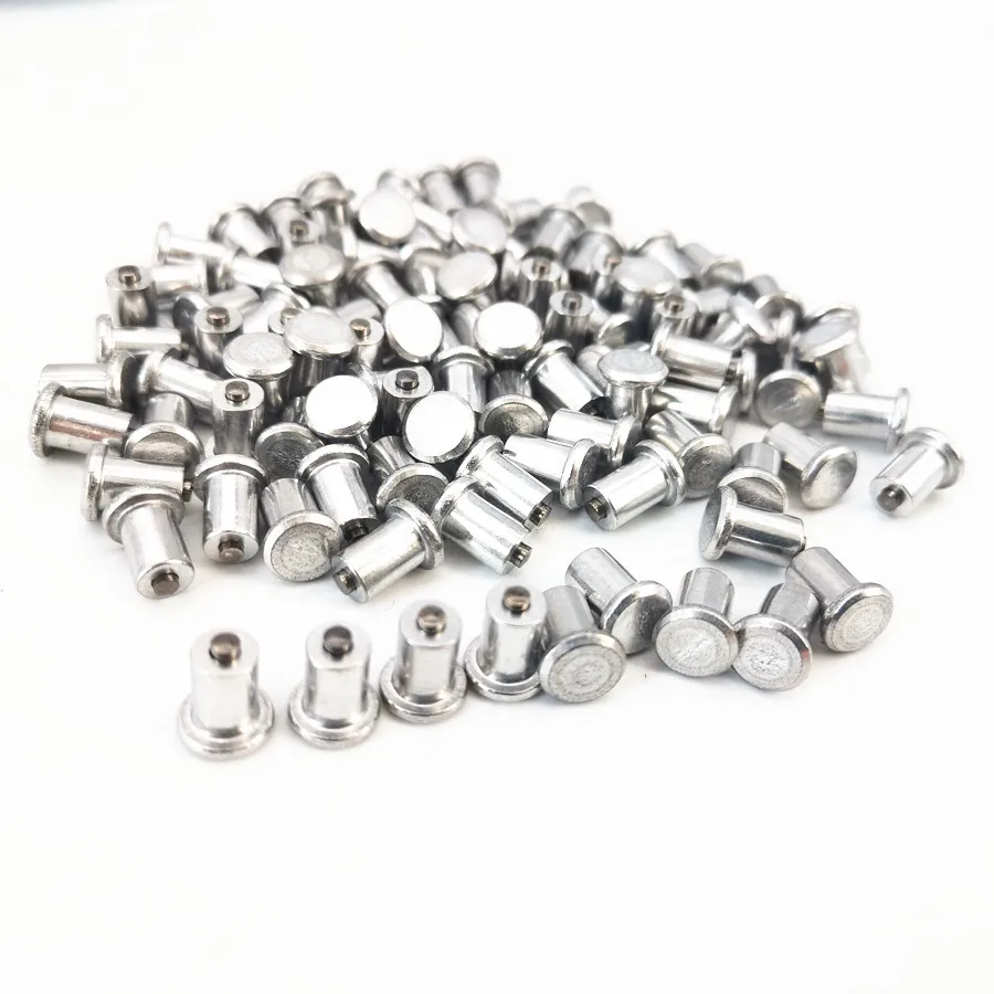 100 Pcs 8MM Base Aluminum Alloy Winter Car Motorcycle Wheel Tire Spikes Studs Anti-Slip