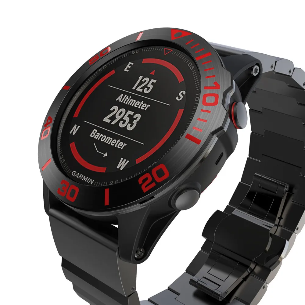 Чехол для смарт-часов Garmin Fenix 5X, 5X Plus, 3, 3HR, из нержавеющей стали, с защитой от царапин