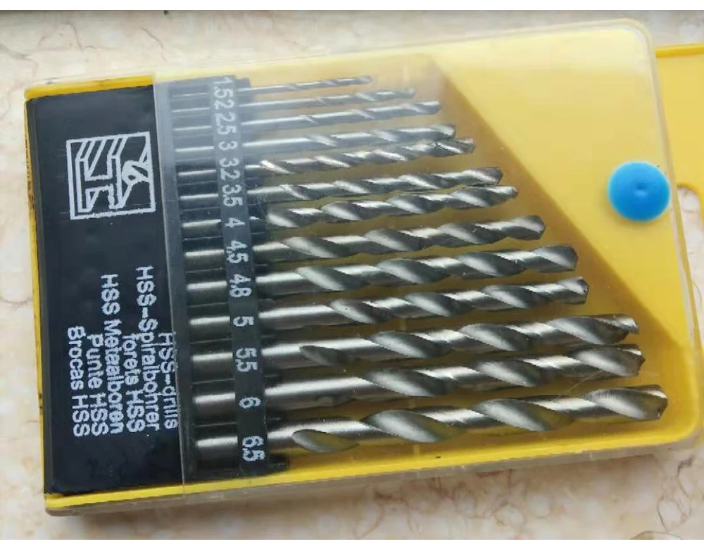 13 Chiếc Vòng Vỏ HSS Phủ Titanium Bộ Mũi Khoan 1.5-6.5Mm Nhanh Chóng Thay Đổi Mũi Chất Lượng Cao dụng Cụ Phần