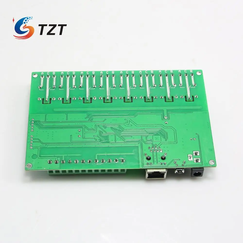 TZT 8 Channel Relay Network IP Relay Web Relay Dual Control Ethernet RJ45 interface Relay Board