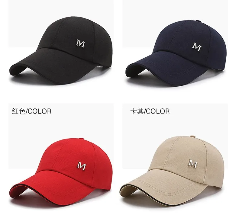 

Wholesale 10pcs popular 100% Cotton Letter M embroidery Baseball Cap men and women Fashion Hip-Hop outdoor leisure caps