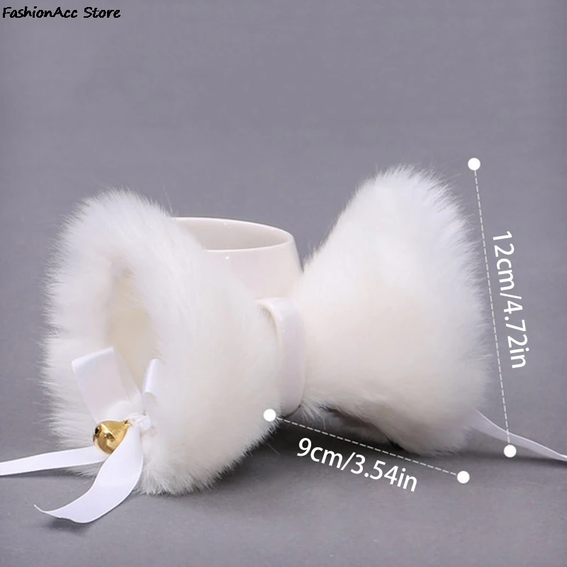 Cat Fox Ears Hairpin Fluffy Plush Cosplay Clip Barrette Party Costume Accessory