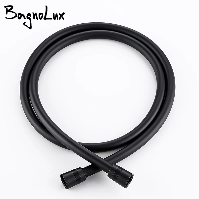 1.5m Shower Hose Flexible Matte Black PVC Shower Explosion-proof Home Bathroom Pipe Fittings Hose