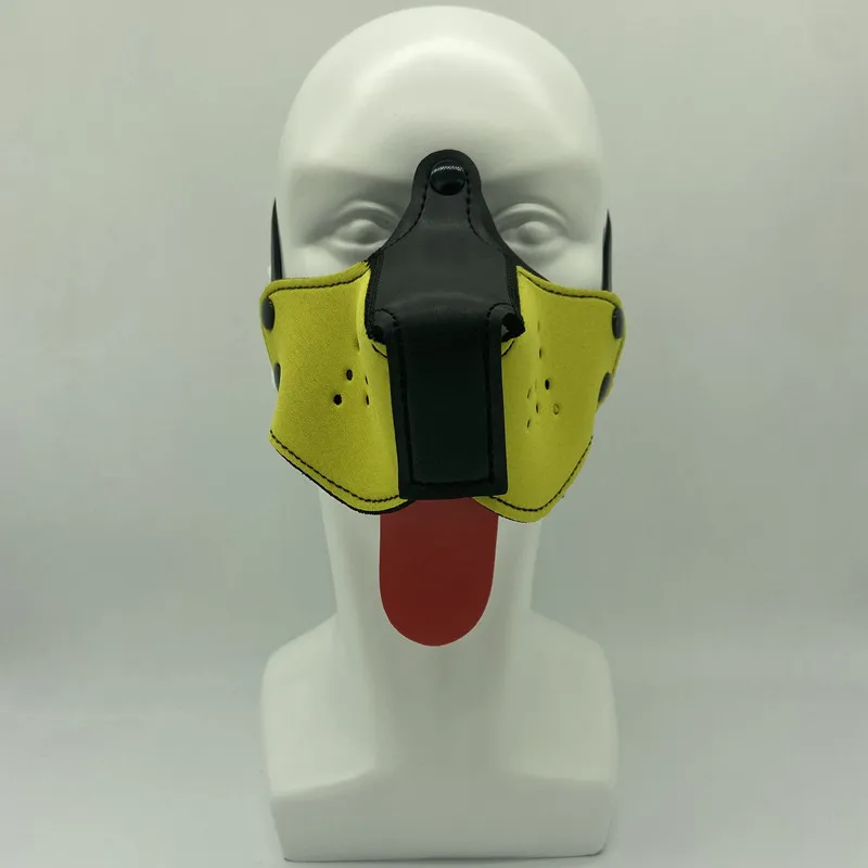 Mixed Color Detachable Nose Oxygen Dog Mask with Tongue for Men Women BDSM Puppy Cosplay Dog Slave Flirt Erotic Costumes view 2