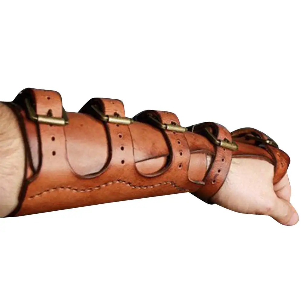 1 Thời Trung Cổ Vintage Bắn Cung Cánh Tay Cận Vệ Da Rộng Cánh Tay Áo Giáp Tay Bracer Cosplay Unisex Phong Cách Khoa Học Viễn Tưởng Thời Trung Cổ Nhẹ Wristbad