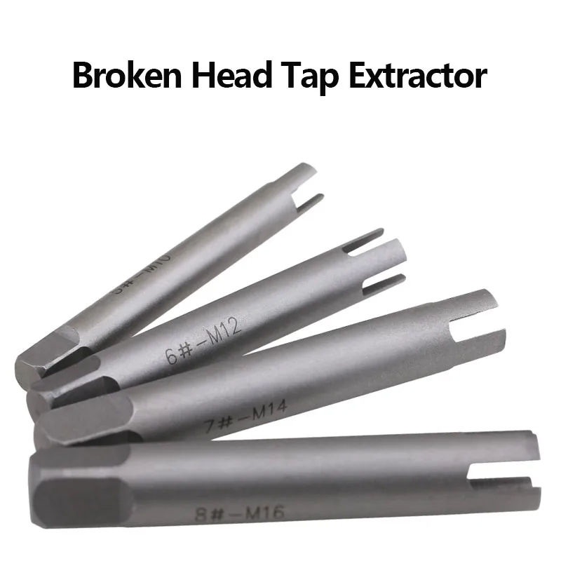 Broken Head Tap Extractor Damaged Nut Bolt Remover Kit Stud Extractor Screw Remover Steel Broken Head M4-M22