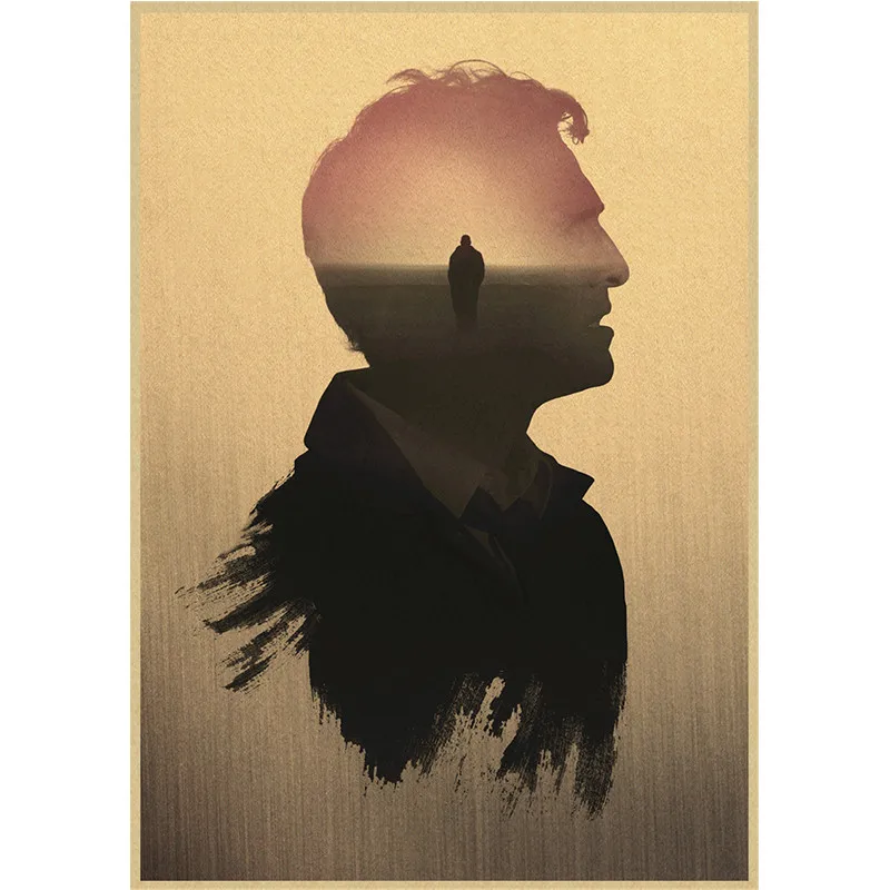 خمر المحقق الحقيقي الفيلم الكلاسيكي الرجعية الملصقات كرافت ورق حائط لوحة عالية الجودة لملصقات جدار ديكور المنزل