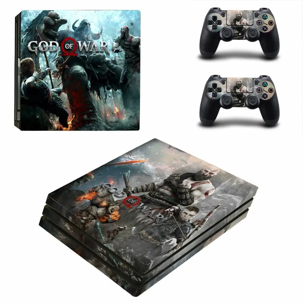 God of War PS4 Pro Stickers Play station 4 Skin Sticker Decal For PlayStation 4 PS4 Pro Console & Controller Skins Vinyl