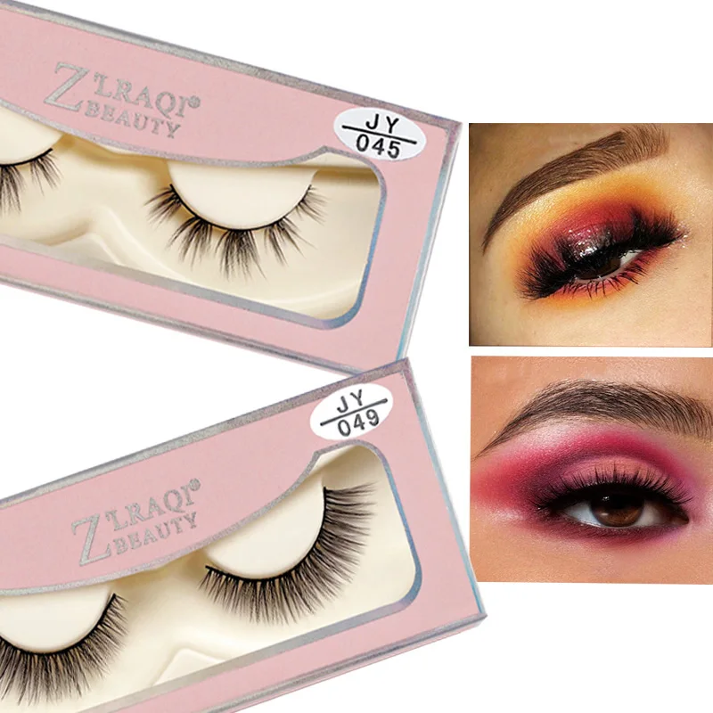 Anlinnet 3D 1 paio di ciglia di visone artificiale ciglia finte naturali estensione ciglia strumento morbido ciglia naturali strumento cosmetico