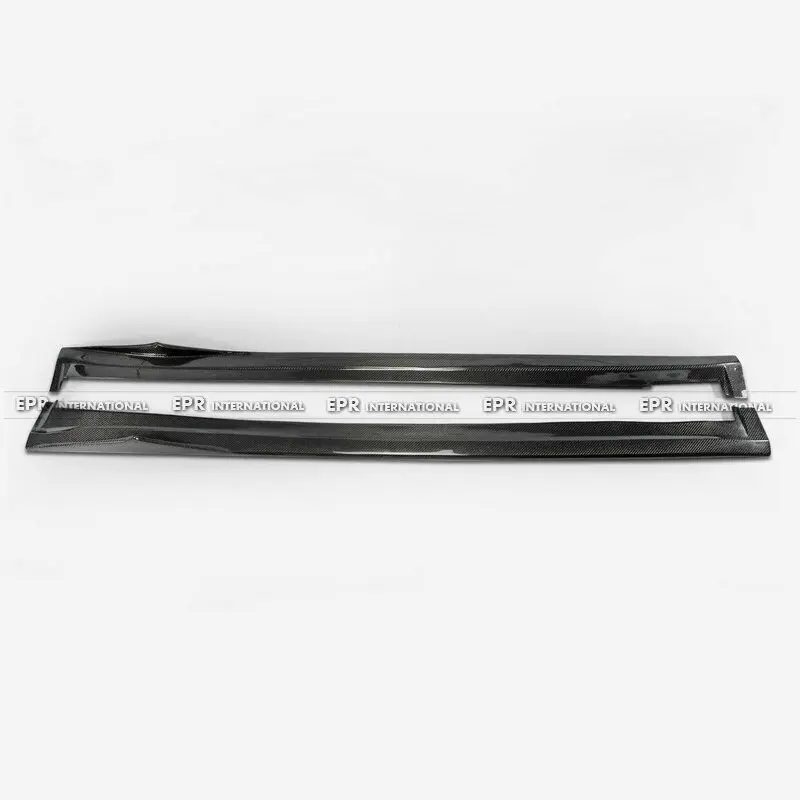 for Hyundai 15 Genesis Sedan DH G80 K-Style Carbon Side Skirt Extension Wing Bodykits Addon Trim Parts 2pcs Left and Right