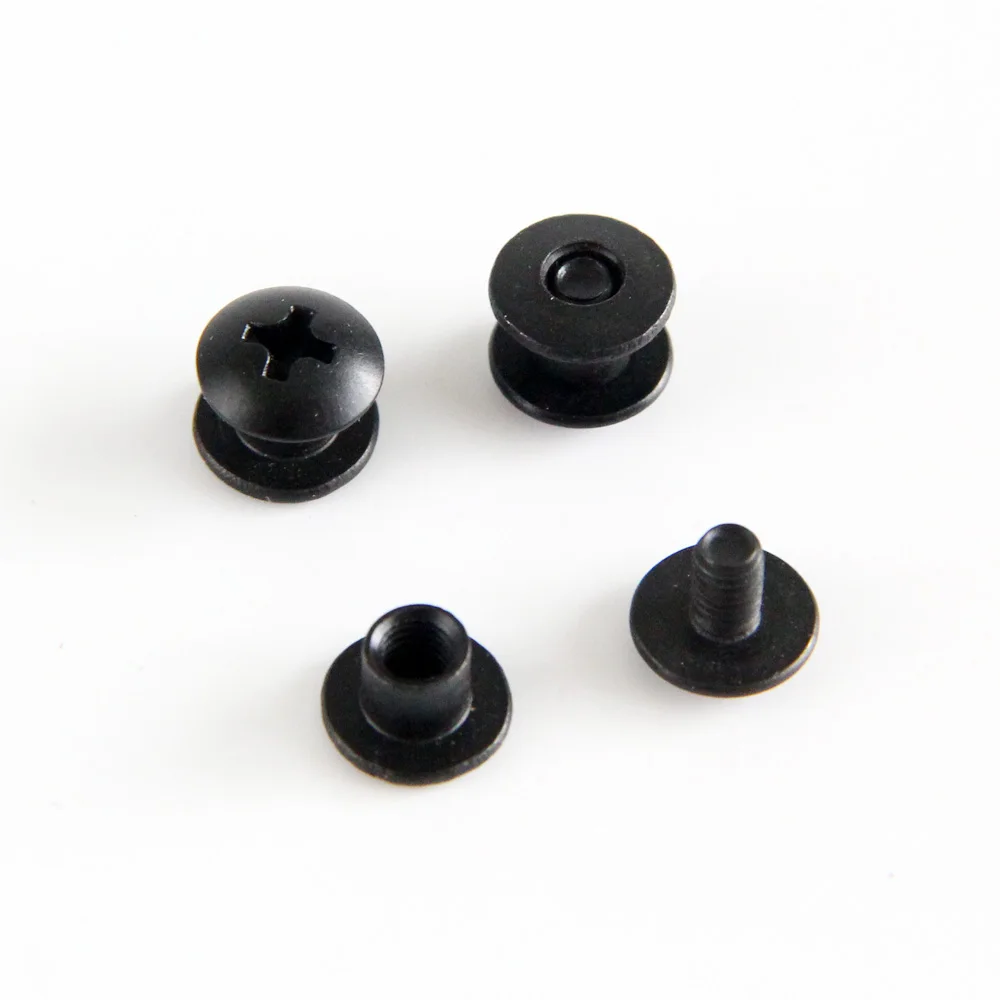 100 Chiếc Thép Bài Ngắn Chicago Vít Chéo Đầu Vít Bộ DIY Kydex Dao Vỏ Bao Da Kẹp Tay dụng Cụ Phần