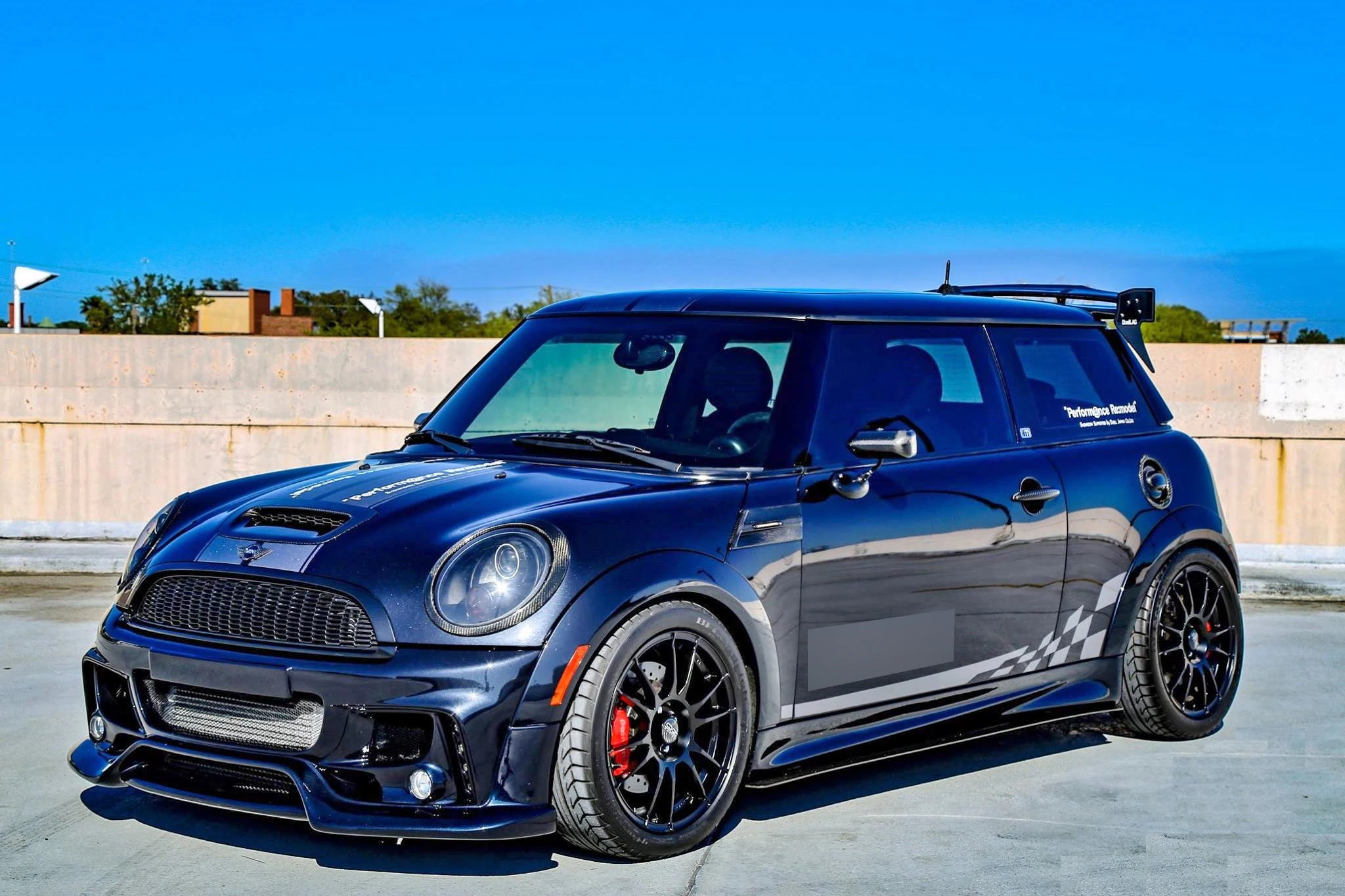 Car Accessories For Mini cooper R56 Ver.2.11/2.12 AG-Style Side Skirt Underboard Fiberglass Door Step Cover Tuning Body Kit