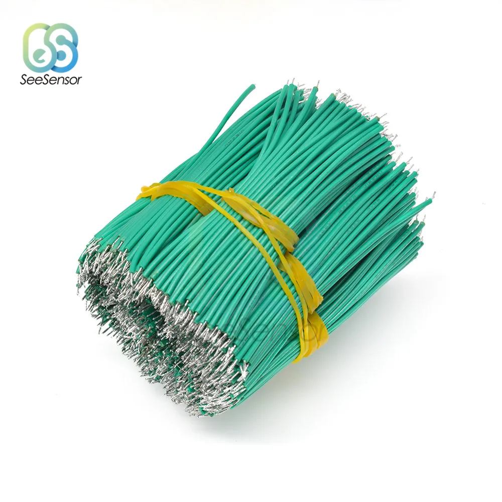 100 шт./лот 24AWG 8 см Луженая макетная плата PCB припой кабель Fly Jumper Wire оловянные провода 1007-24AWG соединительный провод