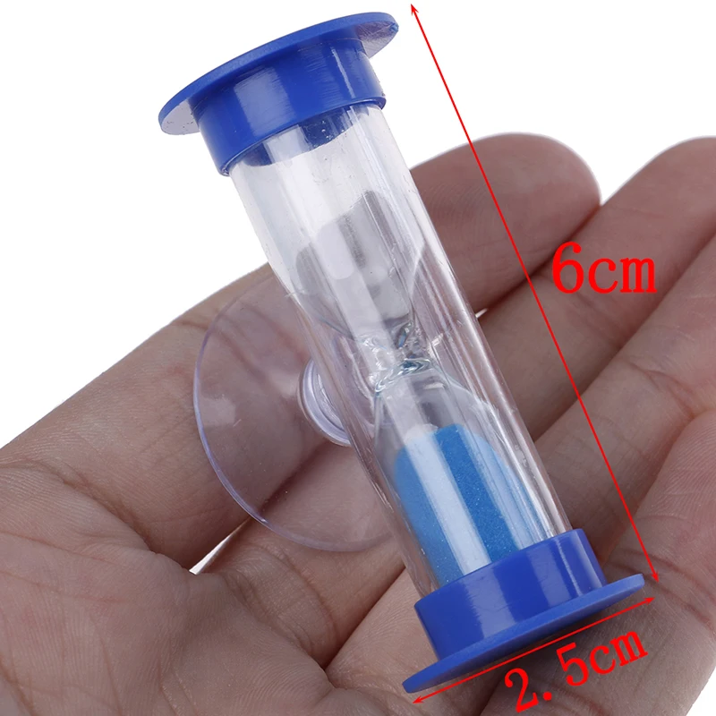 2 Minutes Mini Glass Sand Clock For Teeth Gadget Toothbrush Swivel Sand Timer Shower Timer Multicolor Kids Hourglass 1Pc