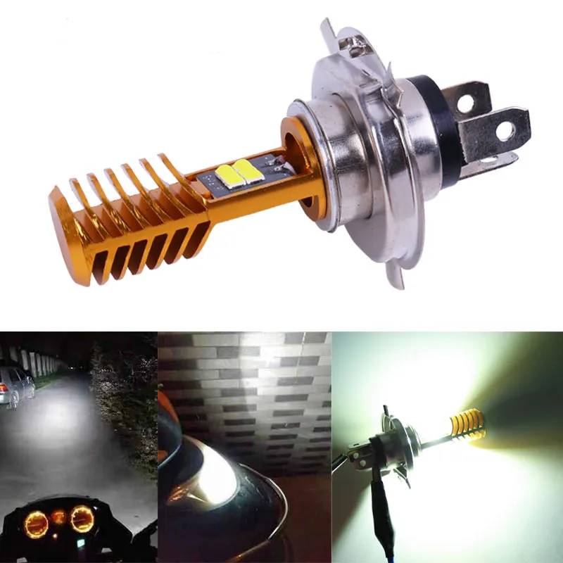 1pcs h4 led motorcycle headlight p15d h6 ba20d led bulb motorcycle High low beams Fog lamp Driving lights Signal light Scooter