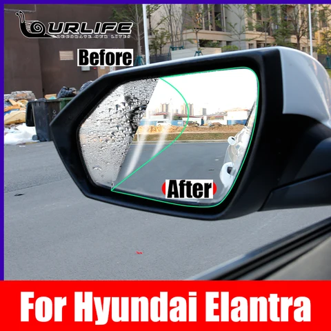 Полноэкранная противотуманная непромокаемая пленка заднего вида для Hyundai Elantra 2020 20212022 2023 CN7, автомобильные аксессуары