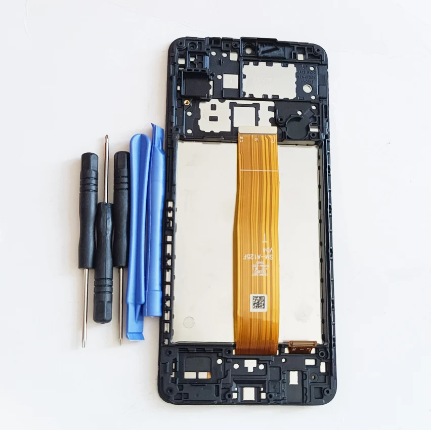 Substituição Do Conjunto Do Digitador Da Tela De Toque, Display LCD, Peças De Reparo Para Samsung Galaxy A12, A125F, A125F, DS, 1Pc