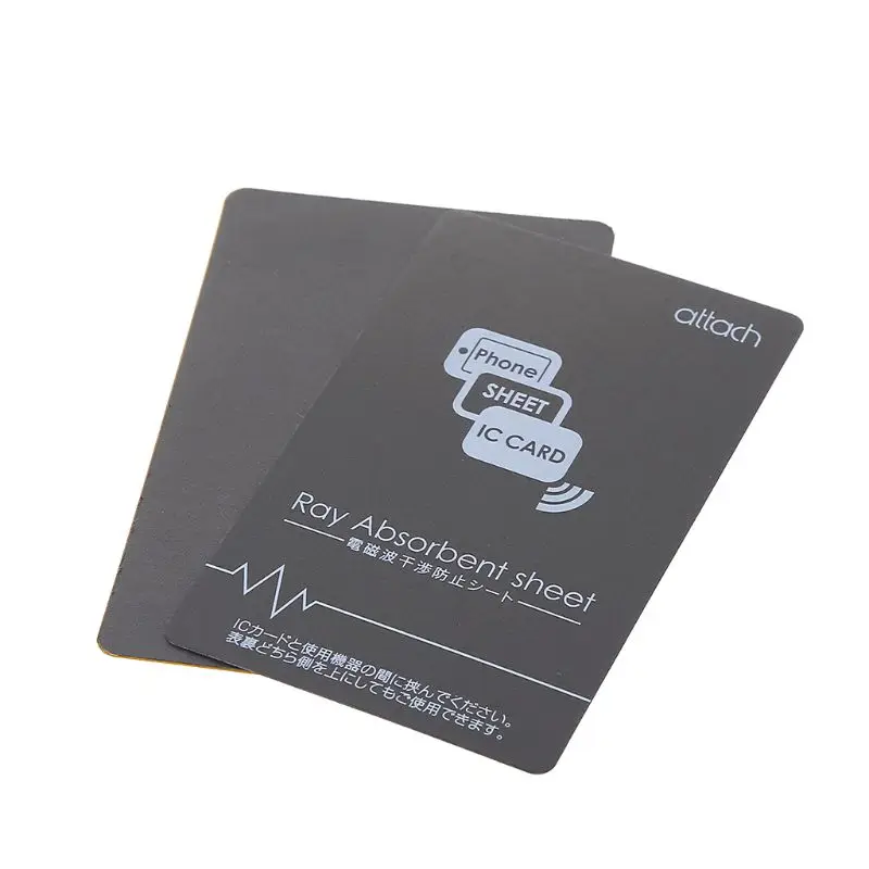 Grey Anti-Metal Magnetic NFC Sticker Paster for iPhone Cell Phone Bus Access Control Card IC Card Protection Supplies