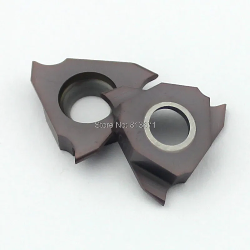 أدوات قطع مخرطة CNC للقطع المستدير الضحلة ، إدراج كربيد مثلث للصلب ، TGF32R050 R0.25 إلى TGF32R300 R1.5 ، 10 ts