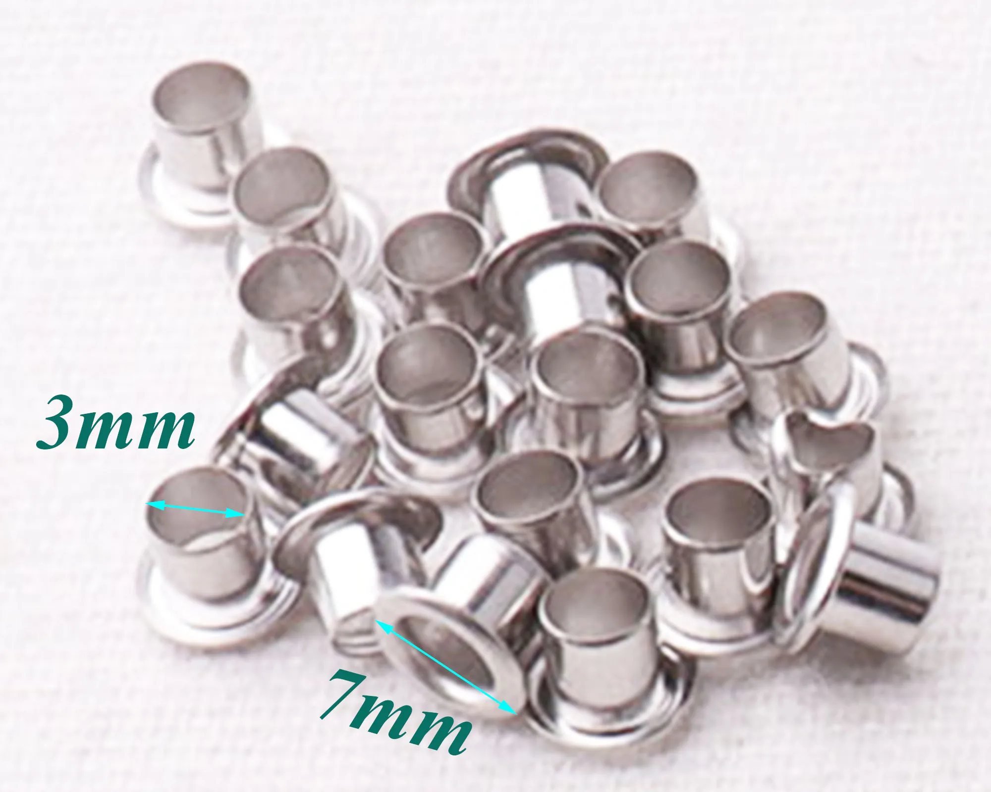 100-400 PCS Silver MINI Eyelets,For Clothes Leather Canvas Bag Rivet Studs-1/16\