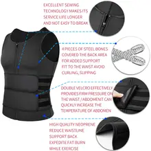 Men's Sauna Body Shaper Waist Trainer #5