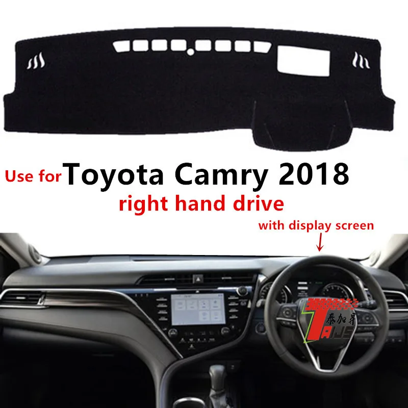 TAIJS Factory Dust resistant Fashion Polyester Fibre Car Dashboard Cover For TOYOTA Camry 2018 Right hand drive