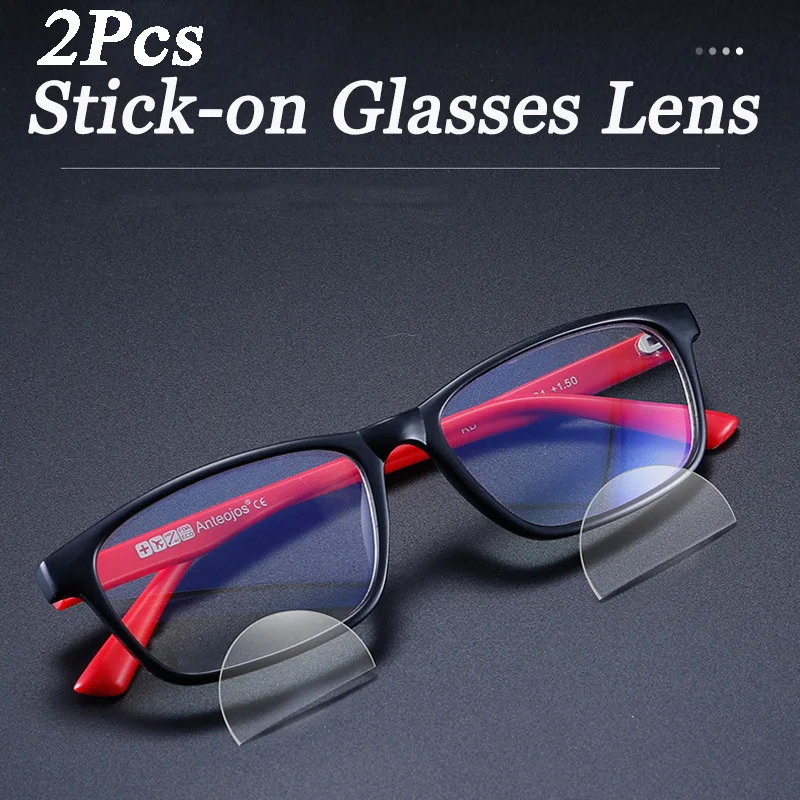 Portable 2-piece liquid silicone bifocal reading Super light Bifocal Reading Lens Stick-on Presbyopic Lenses Magnification 2026