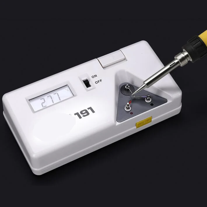 NOVFIX Digital Soldering Iron Tip Thermometer Temperature Tester LCD Display 0-700℃ with 5pcs Lead Free Sensor Set