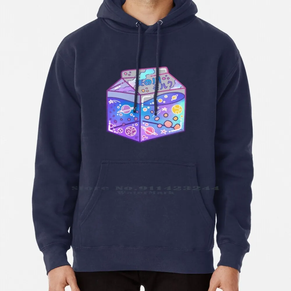 Milky Way Milk Carton Hoodie Sweater 6xl Cotton Space Galaxy Aesthetic Japanese Aesthetic Stars Planets Asteroids Pastel