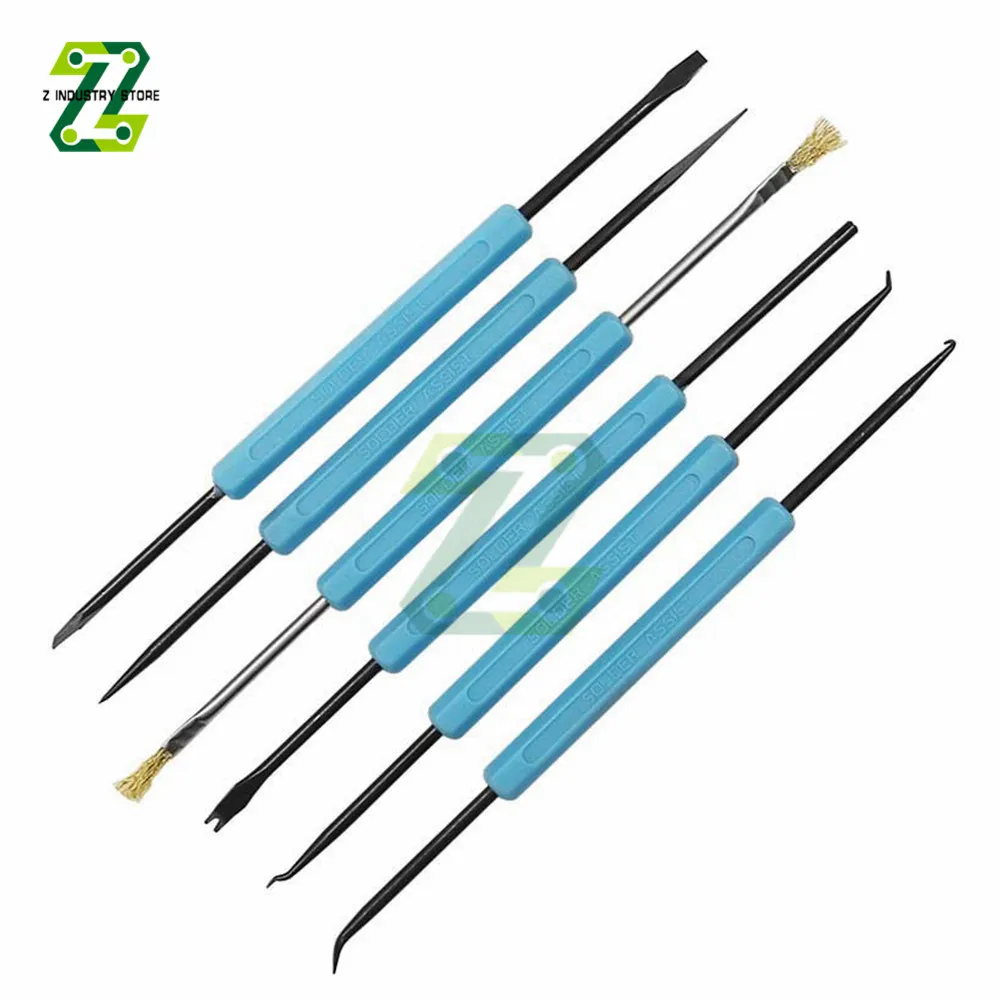 6pcs Desoldering Aid Tool PCB Cleaning Repair Tool Circuit Board Soldering Welding Auxiliary Tools Assist Set Soldering Aid