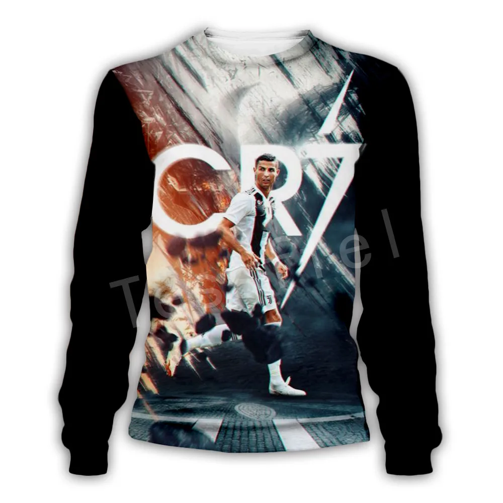 Tessffel Cristiano Ronaldo sportowców dres 3DfullPrint bluzy z kapturem/bluzy/kurtka/mężczyzna kobiet hiphop fit na co dzień w stylu-18