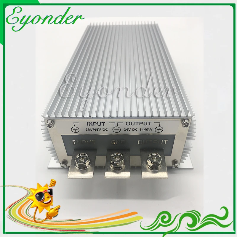 High efficiency 36vdc to 24vdc step down converter 50a 60a 1200w 1440w dc dc buck voltage converter power supply