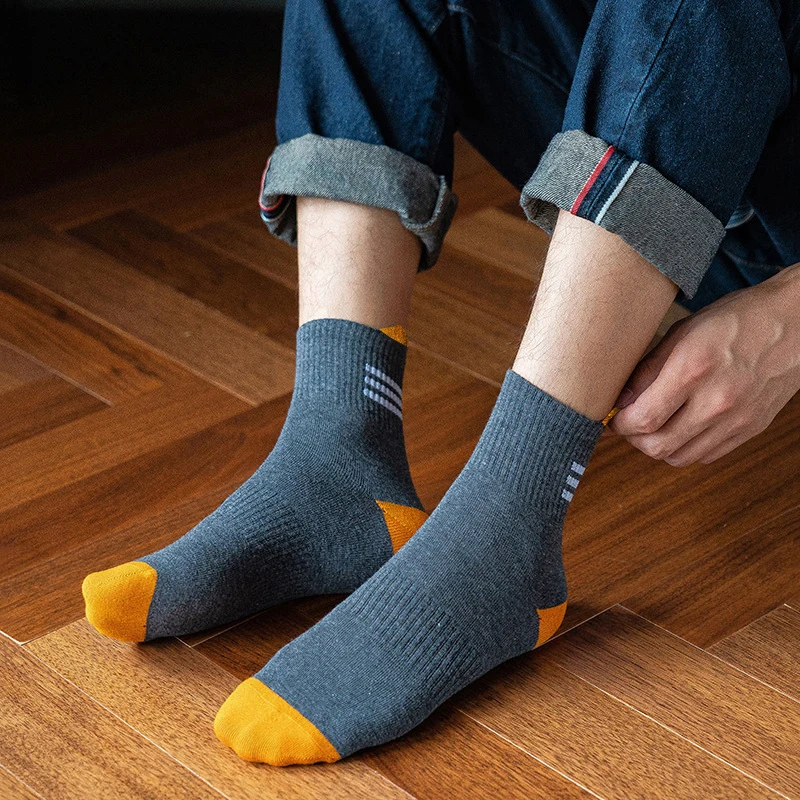 5pairs شاومي الرجال الصيف الجوارب تنفس عرق ماصة قارب الجوارب المنخفضة قطع رقيقة الربيع الخريف مواسم الجوارب الرياضية المد