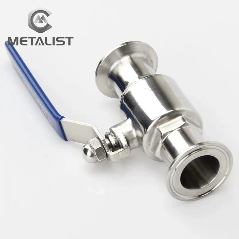 

METALIST 3" OD 76mm SS304 Stainless Steel Sanitary Full Port 2-Way Ball Valve Fit 3" 91mm Tri Clamp Type Weld Ferrule