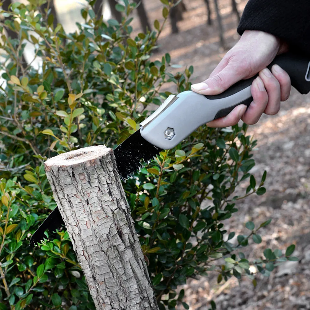 منشار يدوي قابل للطي في الهواء الطلق لفروع الخشب ، تقليم الأشجار والتخييم والتنزه والتنزه ، مقبض مريح لا ينزلق #4