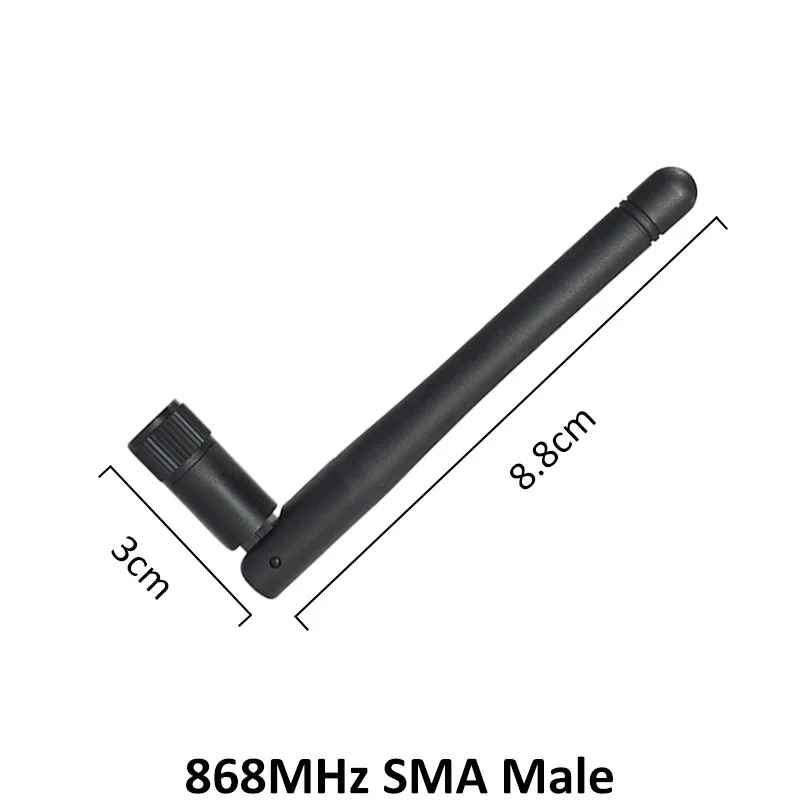 Gws 10pcs wholesale 868mhz antenna 3dbi sma male 915mhz lora antene 10cm module lorawan signal receiver antena